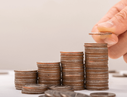 stacked coins